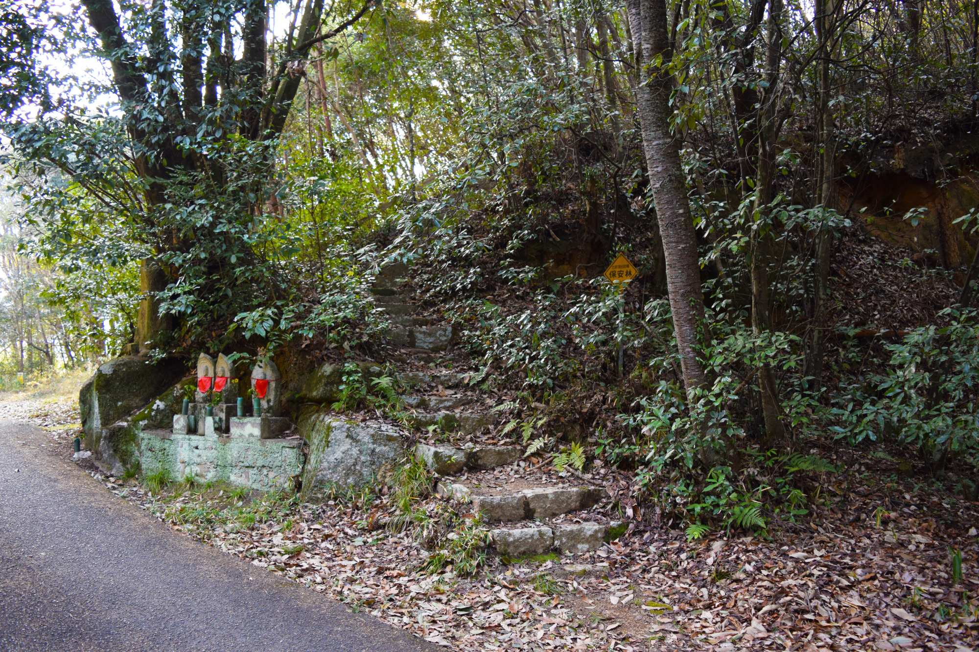 古墳群への登り口