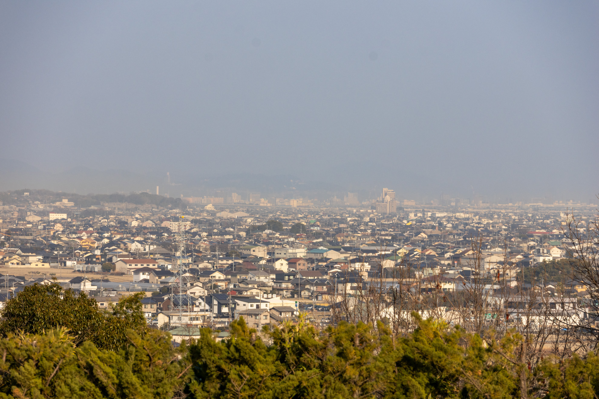 岡山市街地方面（東側）の眺望