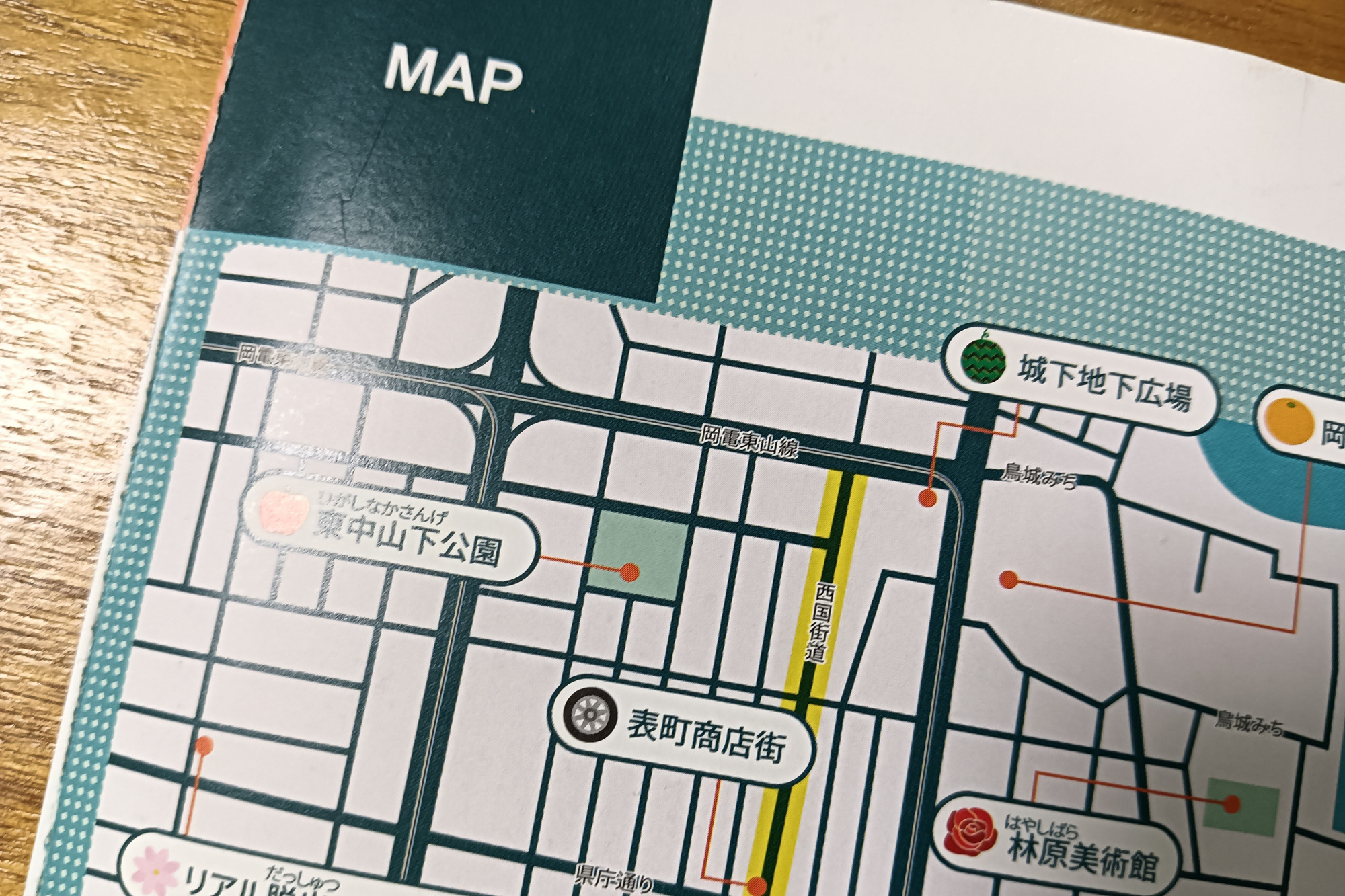 謎解きキットの地図