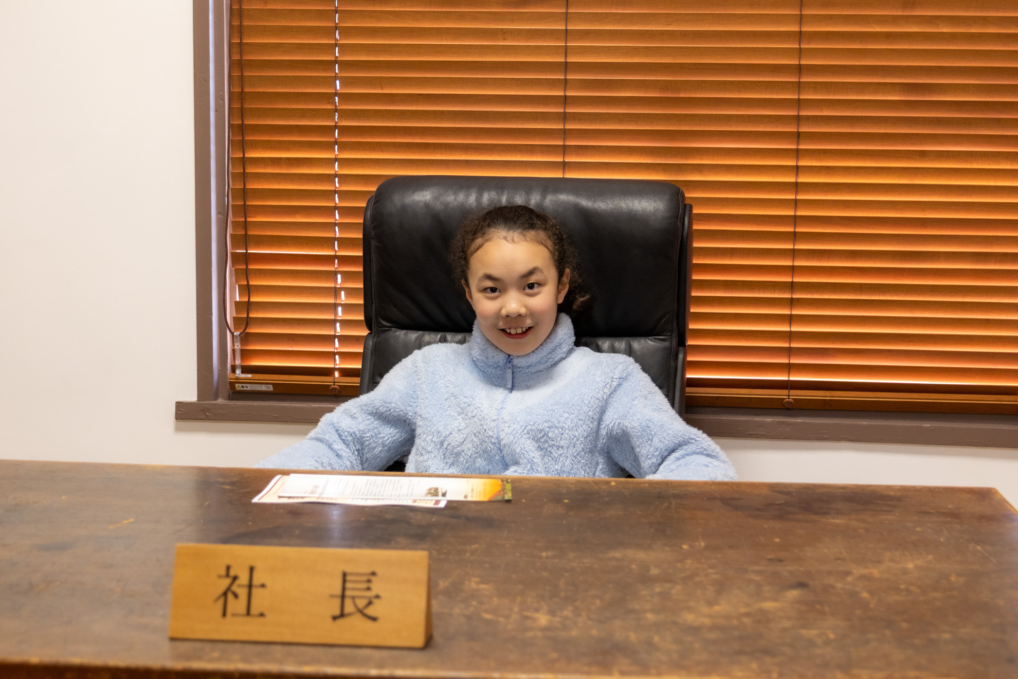 社長席は記念撮影スポットとしてもおすすめ