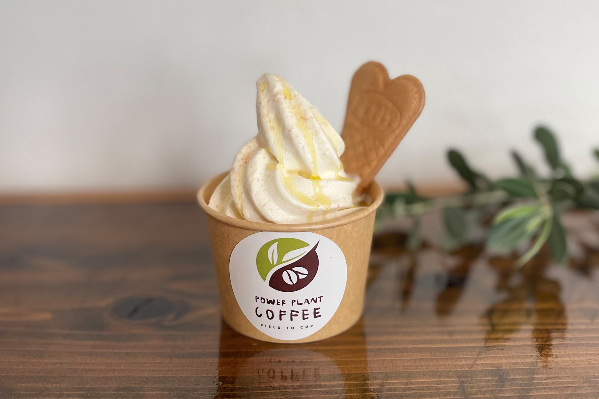 人気のオリーブソフトクリーム（画像提供：パワープラントコーヒー）