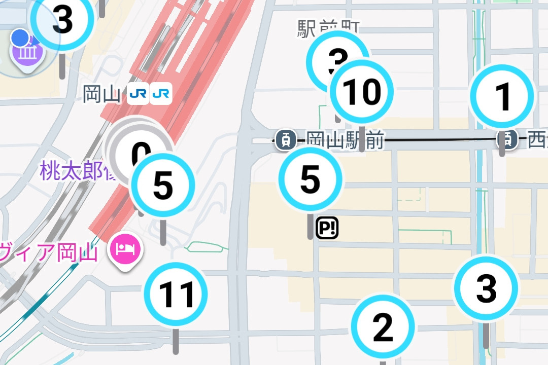 どのポートに何台あるかが一目瞭然