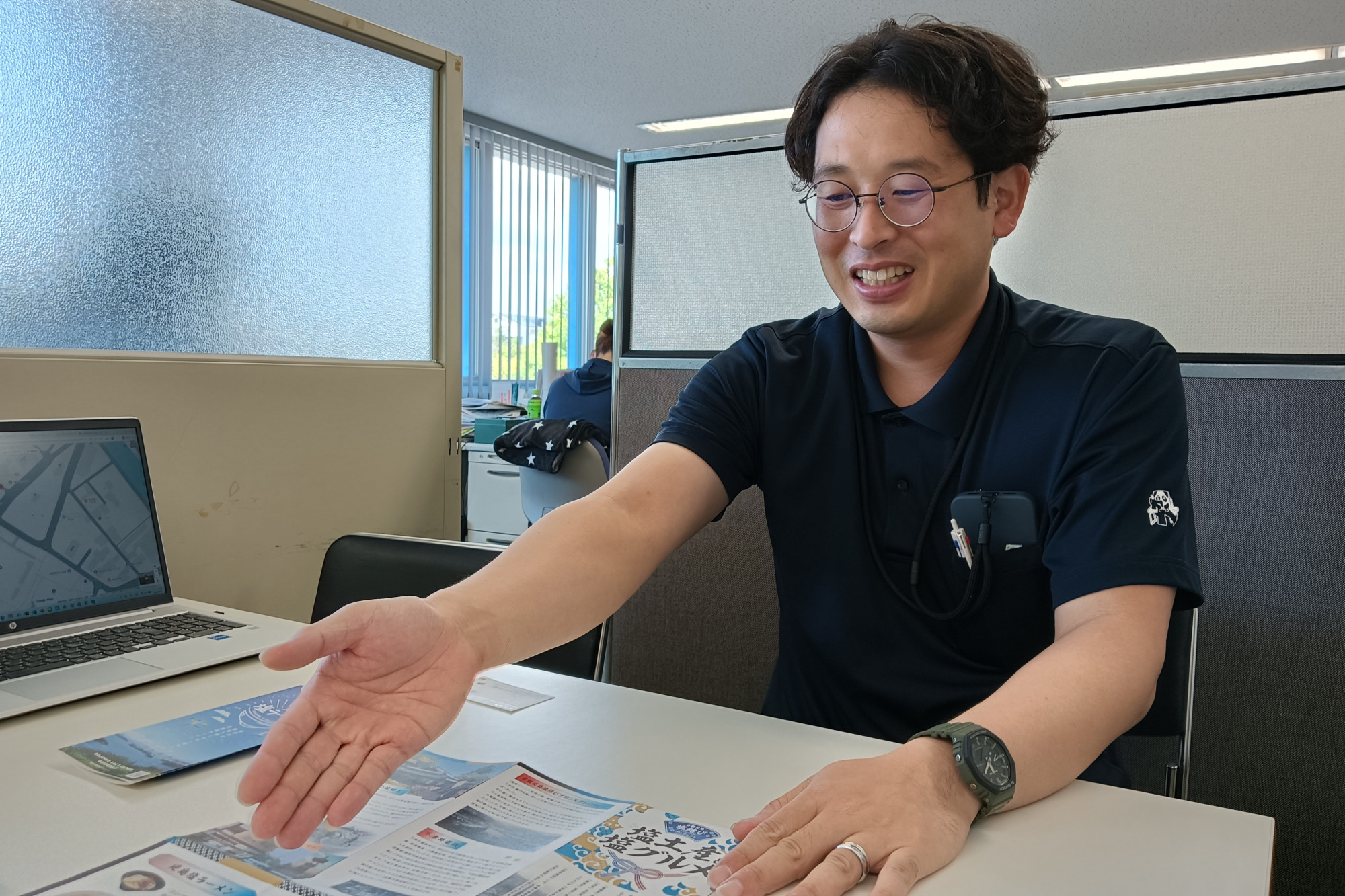 児島商工会議所の小松原達矢さん