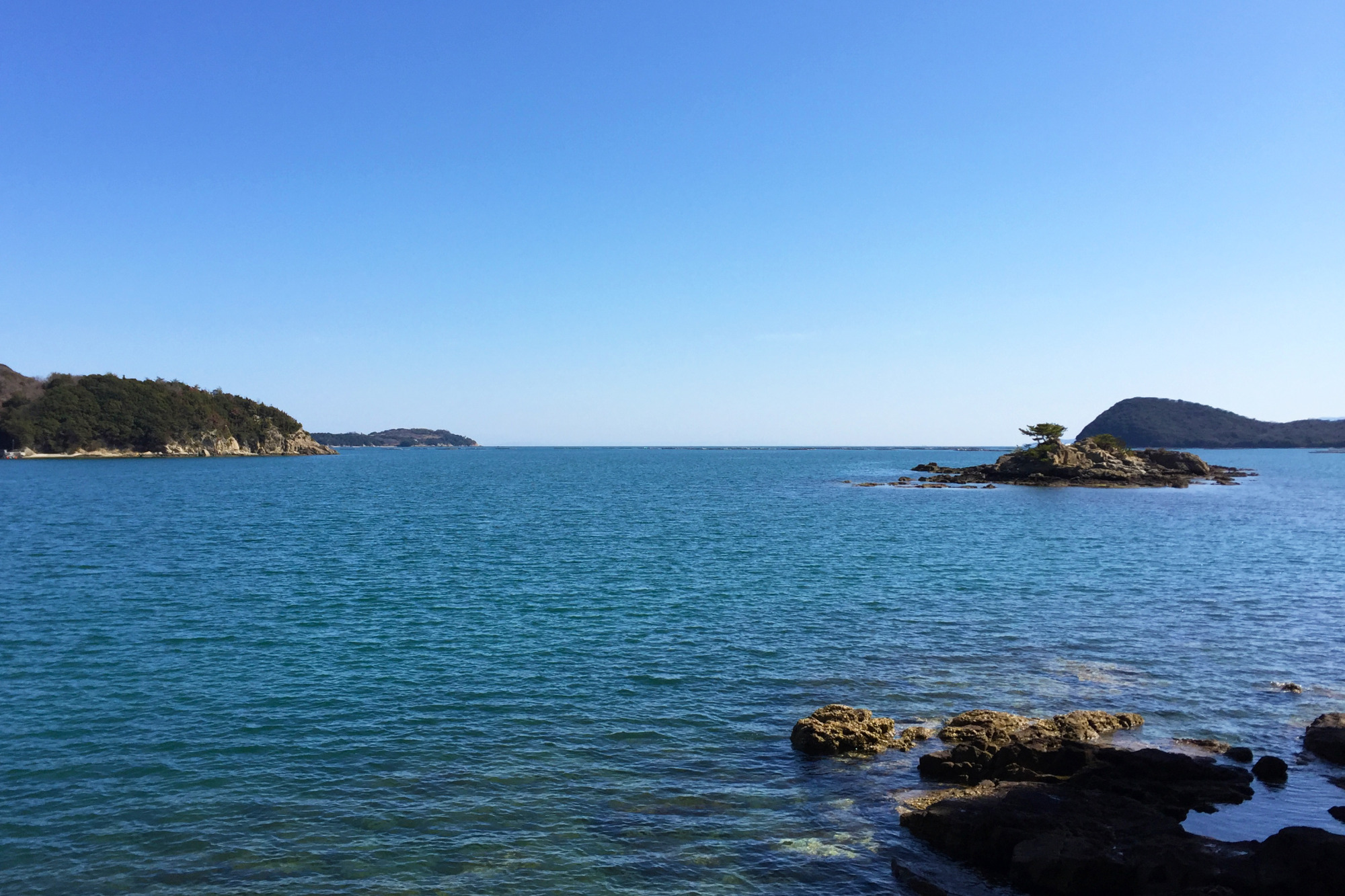 鴻島からの景観