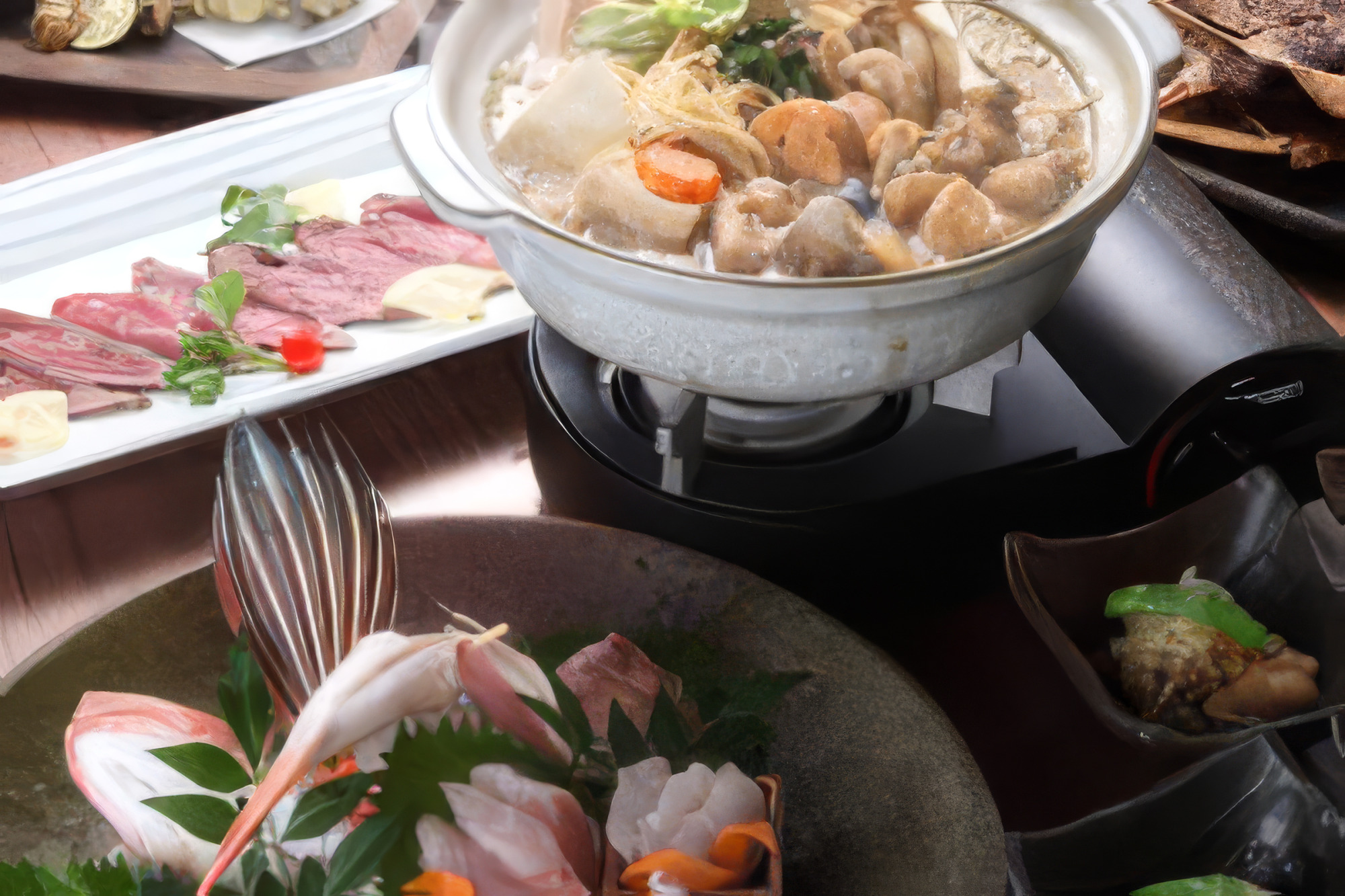 料理の一例（画像提供：Stay＆Cafe Akebono）