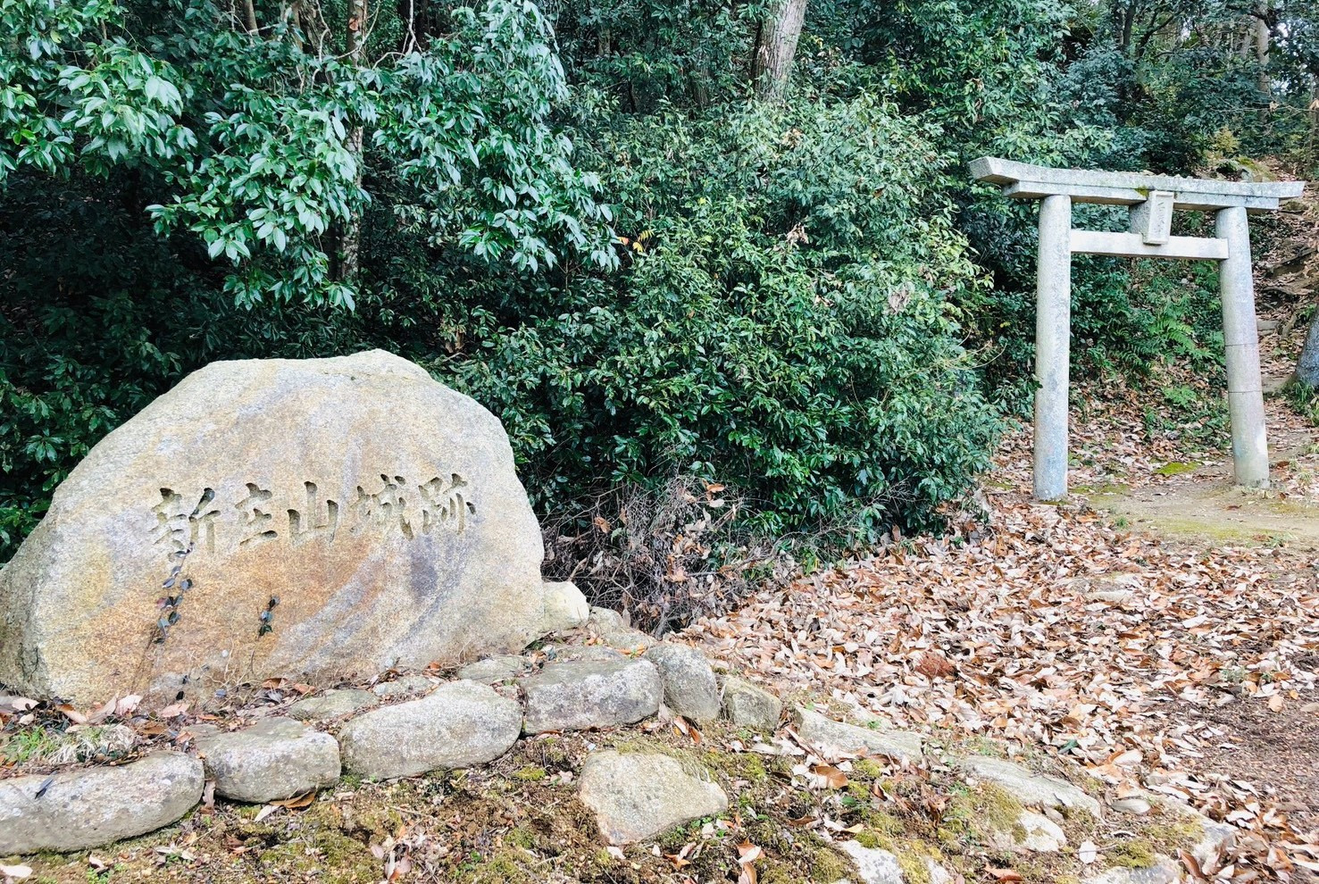 新庄山城登城口(角南友行撮影)