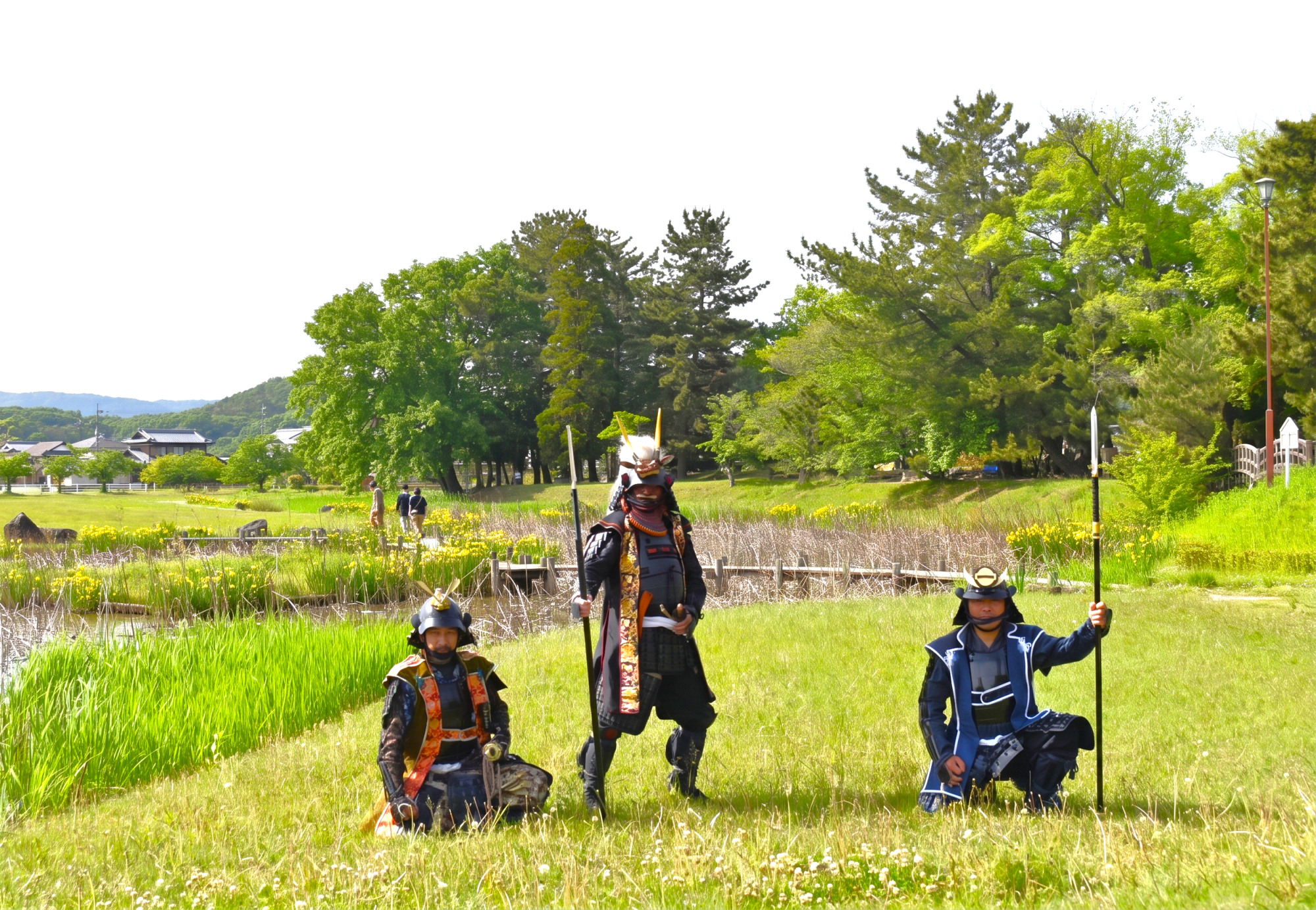 現在の備中高松城本丸跡(奥の林)