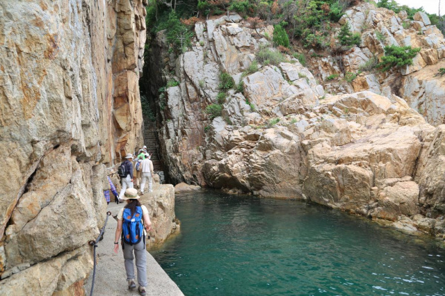 ハイキングコースでもある自然研究路