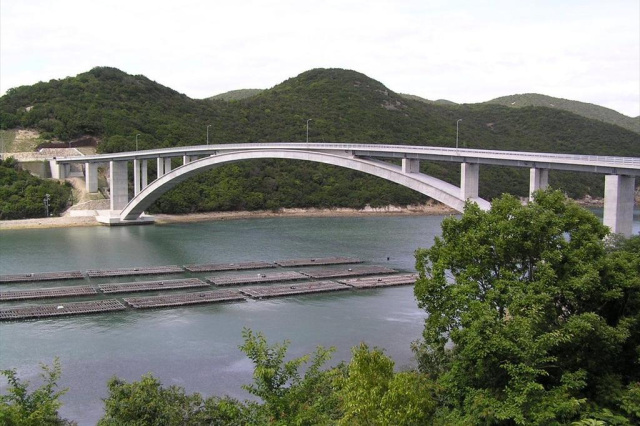 島へのアクセスと2つの橋