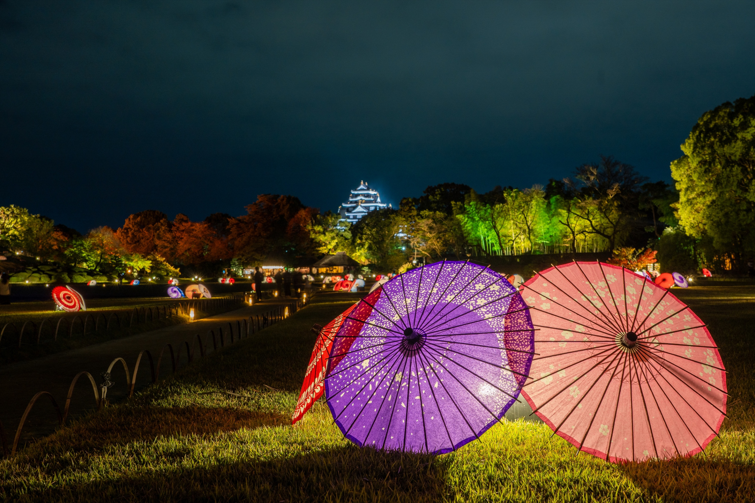 岡山後楽園「秋の幻想庭園」・岡山城「烏城灯源郷」11月14日（金）～24日（月・振）
