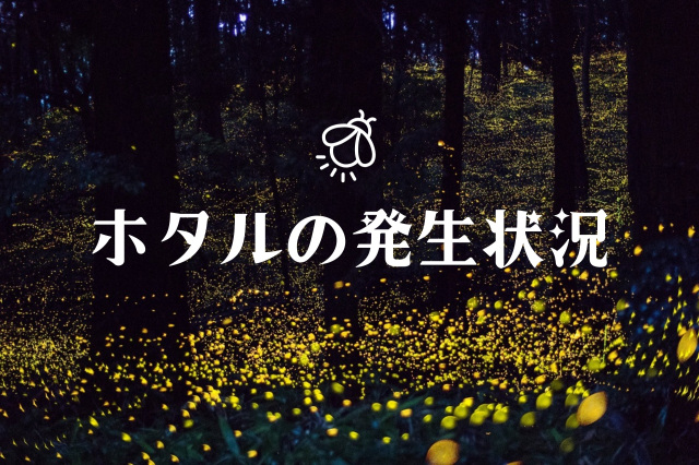 岡山県のホタルの発生状況