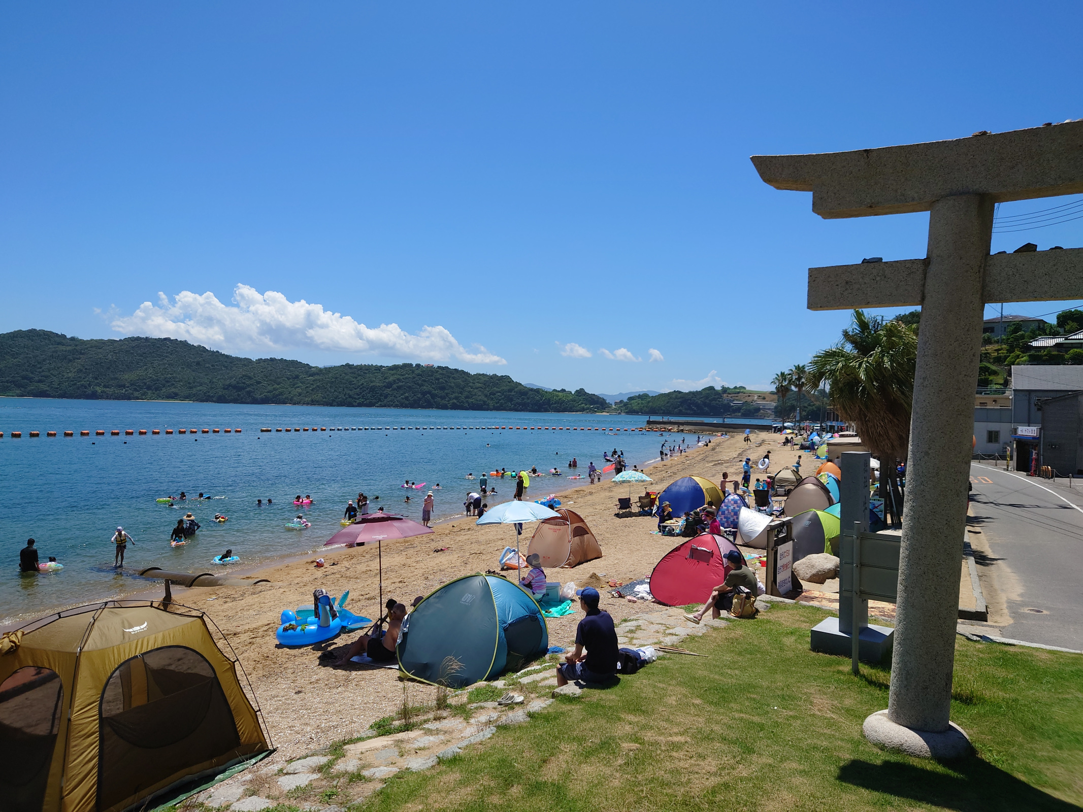 海開き！牛窓海水浴場