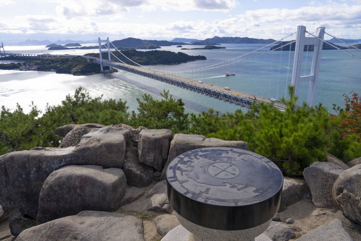 鷲羽山山頂からの眺め（瀬戸大橋）