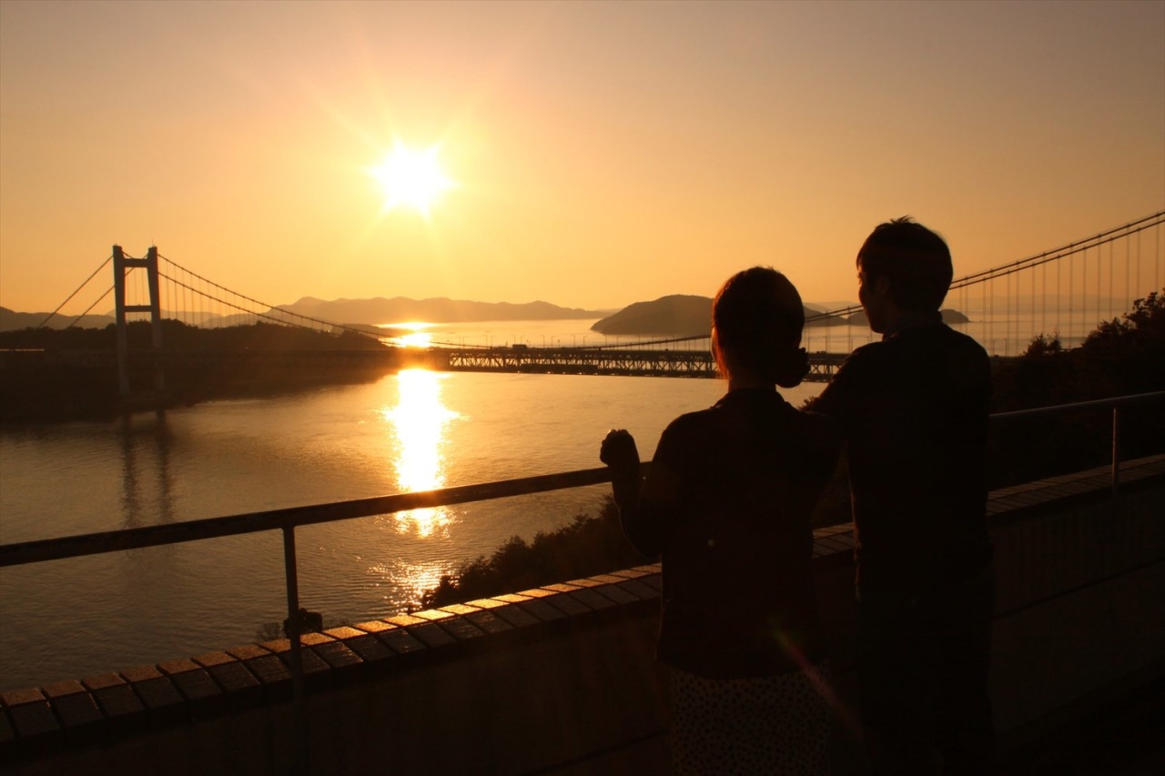 鷲羽山からの夕景
