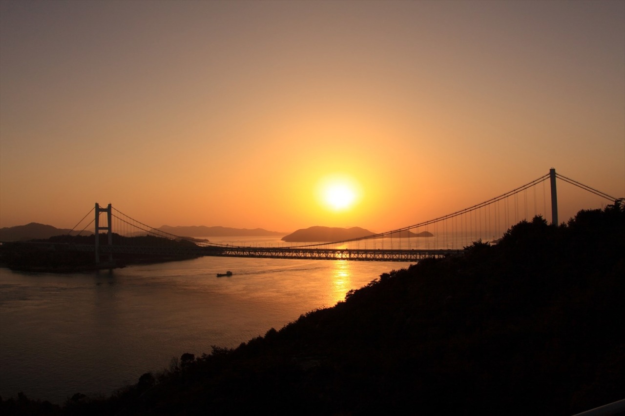 鷲羽山からの夕景