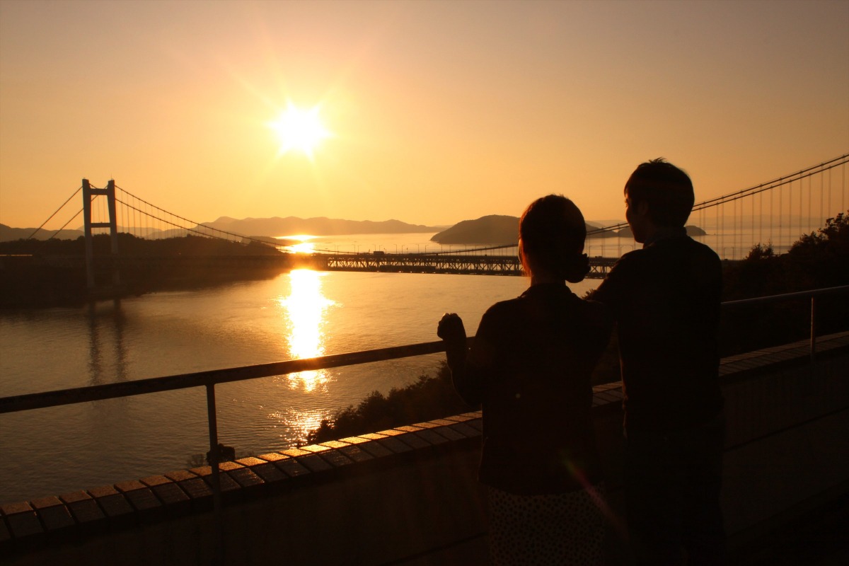 鷲羽山の夕景