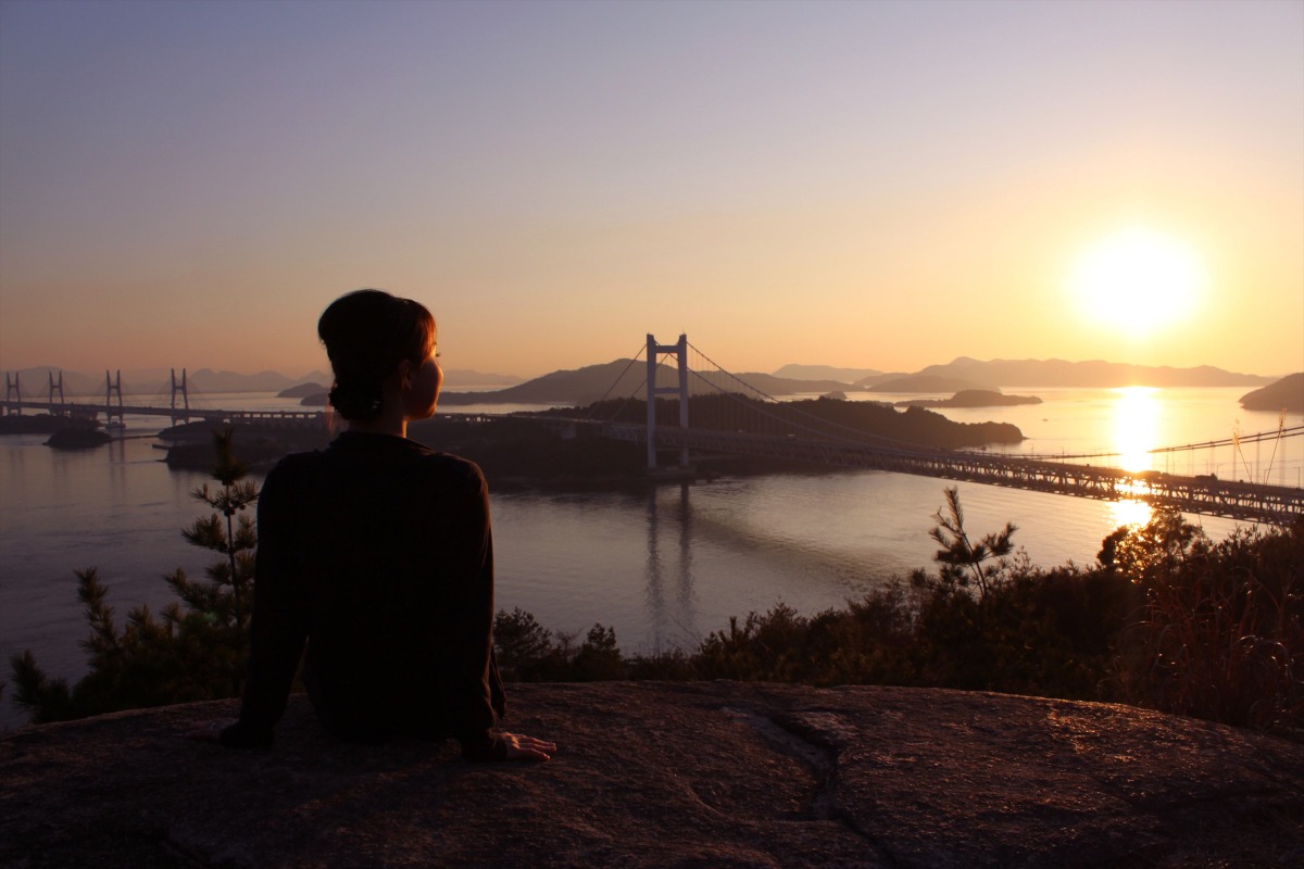 鷲羽山の夕景