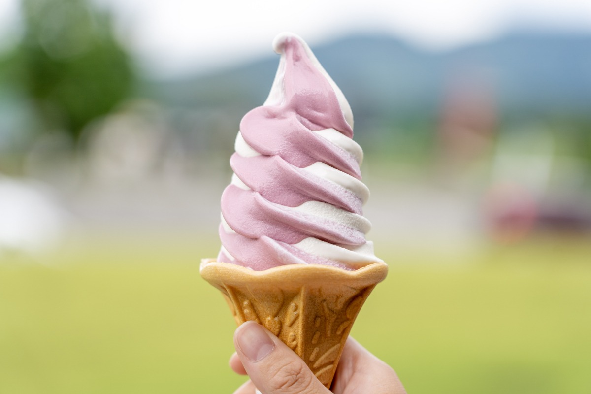 やまぶどうソフトクリーム（ミックス）