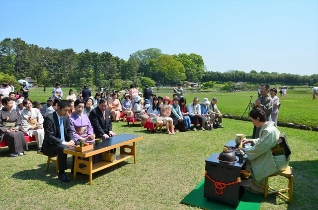 岡山後楽園　栄西茶会