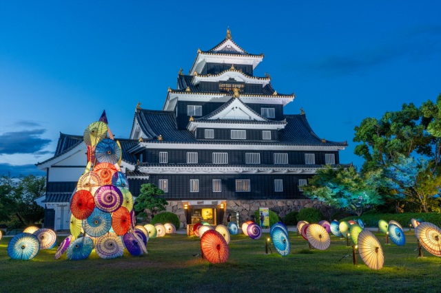 岡山城　夏の烏城灯源郷