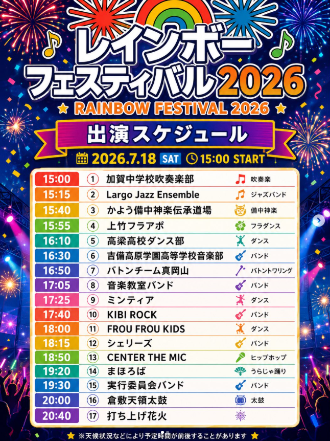 スケジュール