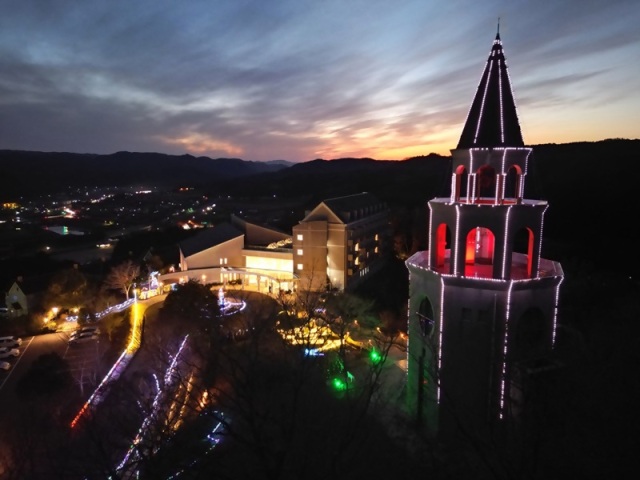 Winter illumination 2025（作東バレンタインホテル）