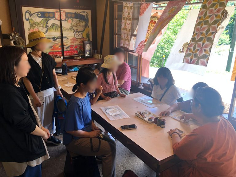 下町ふらっと べんがら染め体験