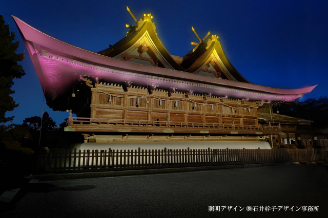 吉備津神社　ライトアップ企画