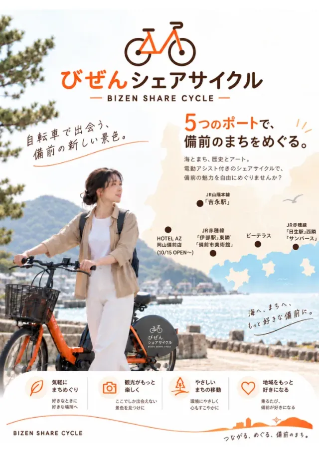 備前版シティ型シェアサイクル