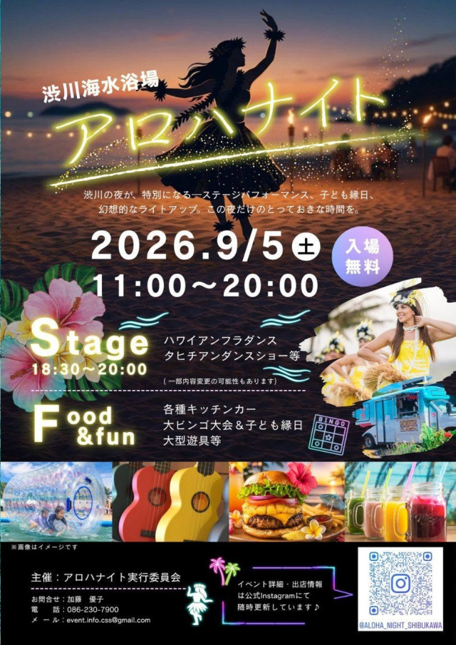 渋川海水浴場 アロハナイト