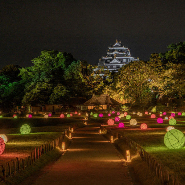 岡山後楽園　夏の幻想庭園