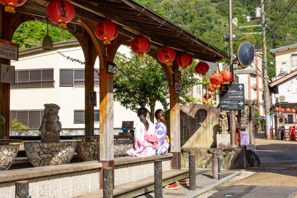 湯原温泉　手湯足湯