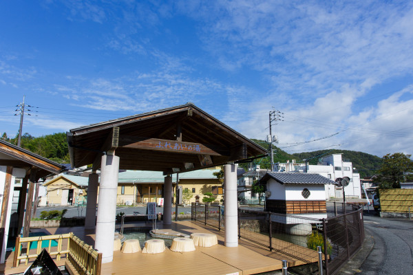 湯郷温泉　足湯（ふれあいの湯）
